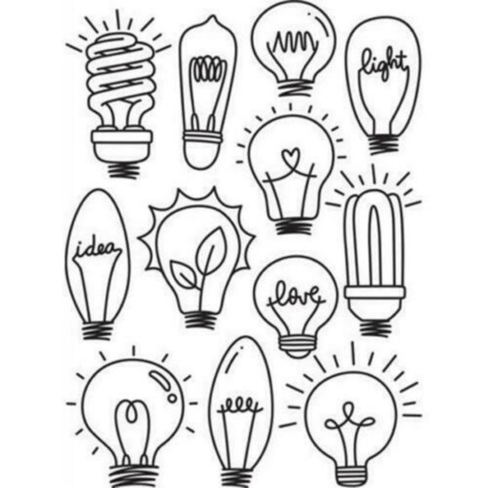 Darice Embossing Folder Lightbulbs Scrapbook Paper Crafts Card Making